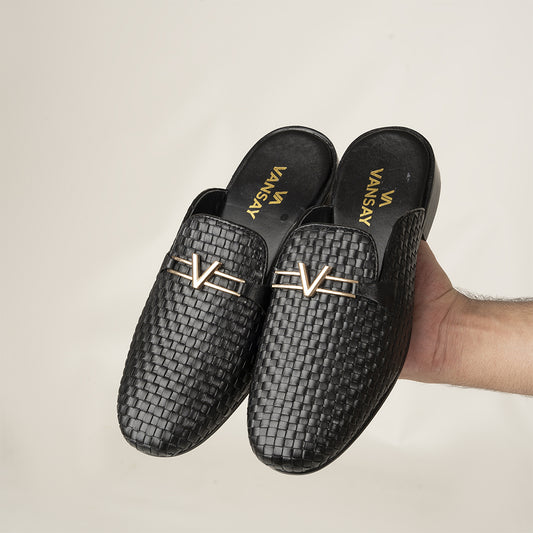 BLACK NITTING MULES V